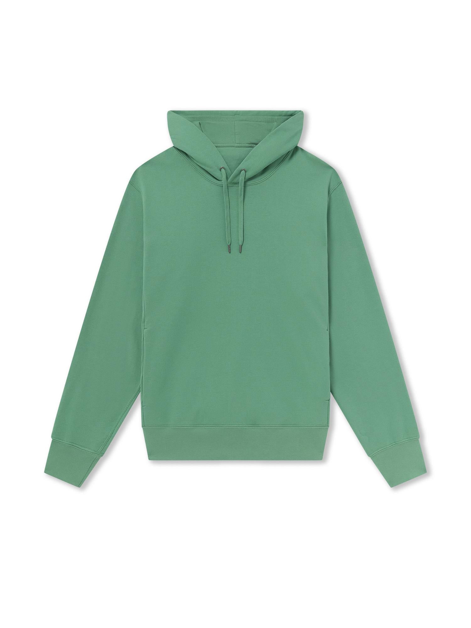 GREEN_HOODIE - Flat Lay - 1 x Shots - Front