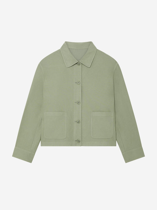 GREEN_OVERSHIRT - Hanging - 1 x Shots - Front