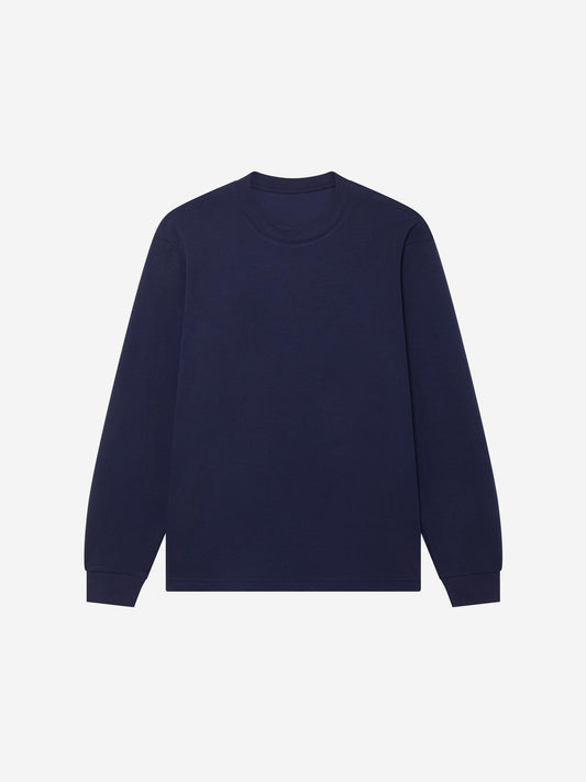 LS_NAVY_TEE - Hanging - 1 x Shots - Front