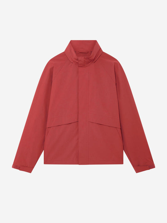RED_HIGHNECK_JACKET - Hanging - 1 x Shots - Front
