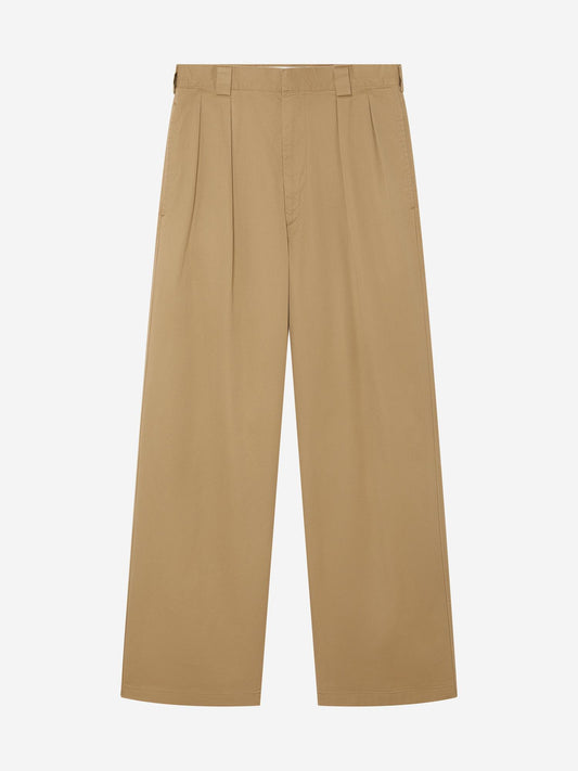 TAN_WIDELEG_TROUSER - Hanging - 1 x Shots - Front