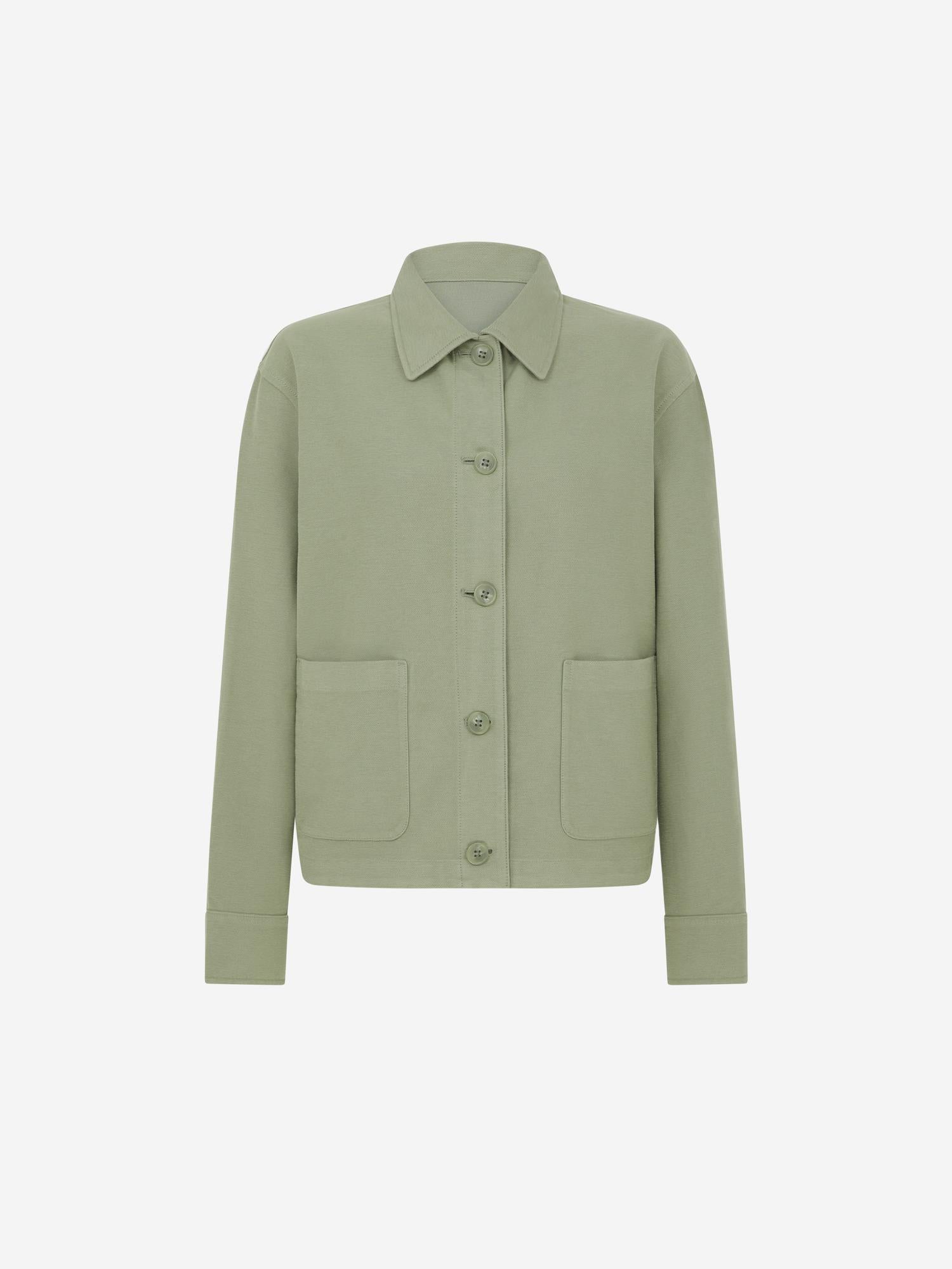 GREEN_OVERSHIRT - Mannequin - 1 x Shots - Front