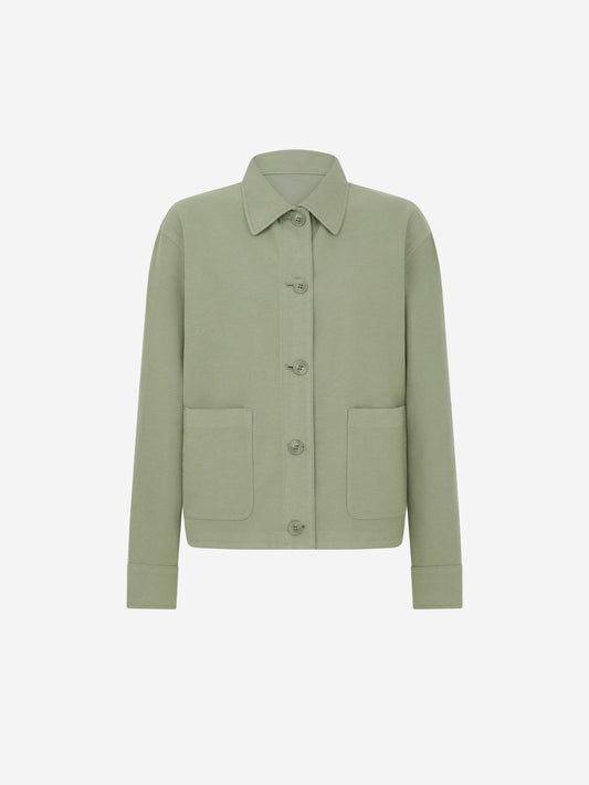 GREEN_OVERSHIRT - Mannequin - 1 x Shots - Front