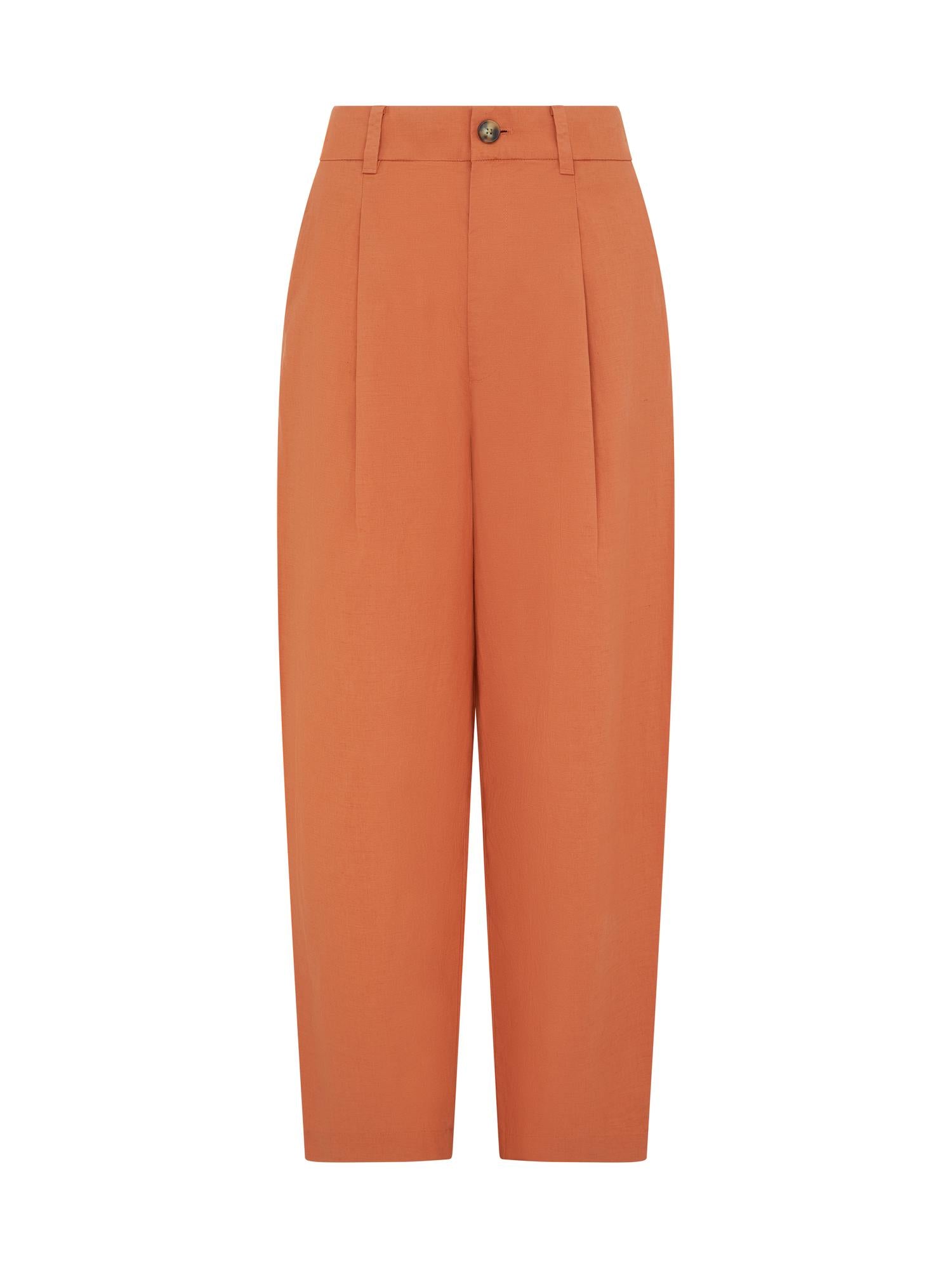 ORANGE_WIDELEG_TROUSER - Mannequin - 1 x Shots - Front
