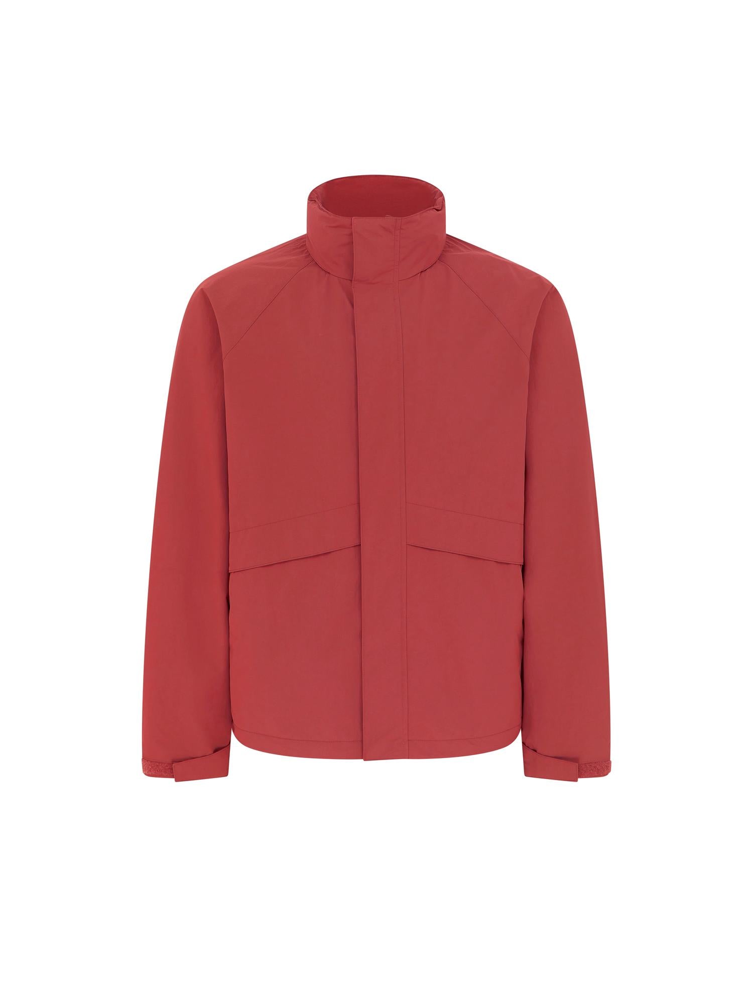 RED_HIGHNECK_JACKET - Mannequin - 1 x Shots - Front