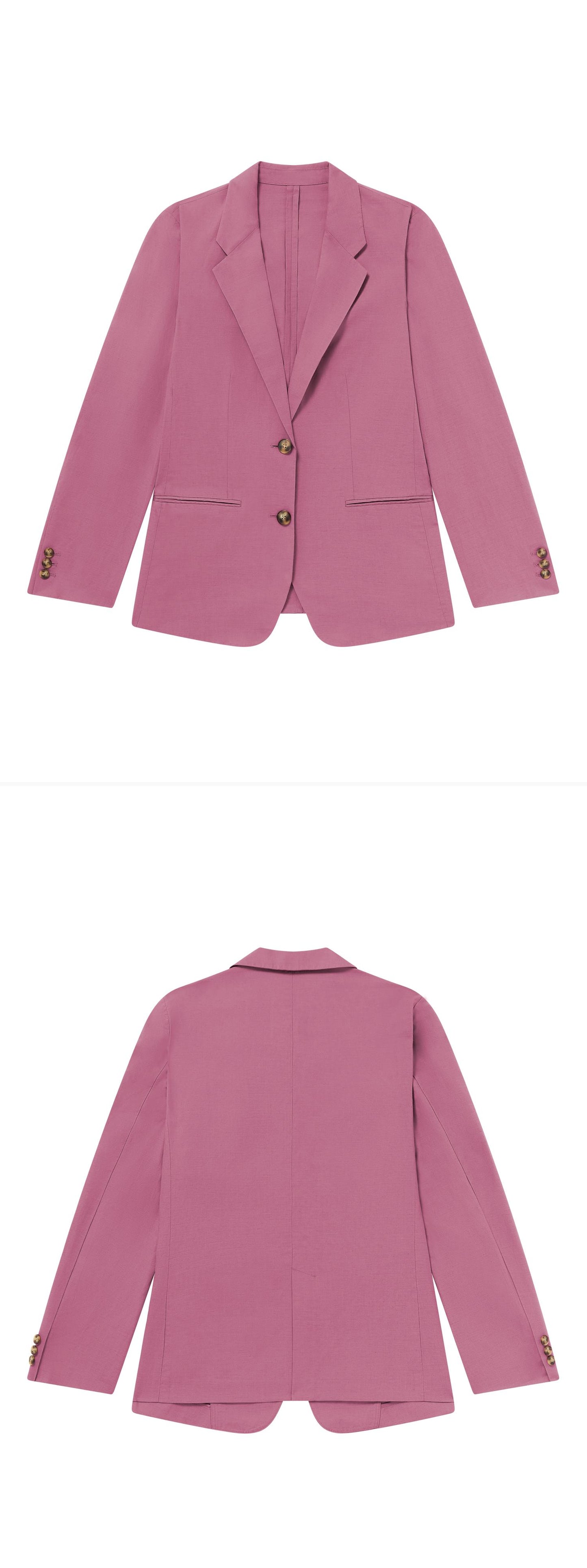 PINK_BLAZER - Flat Lay - 2 x Shots - Front + Back