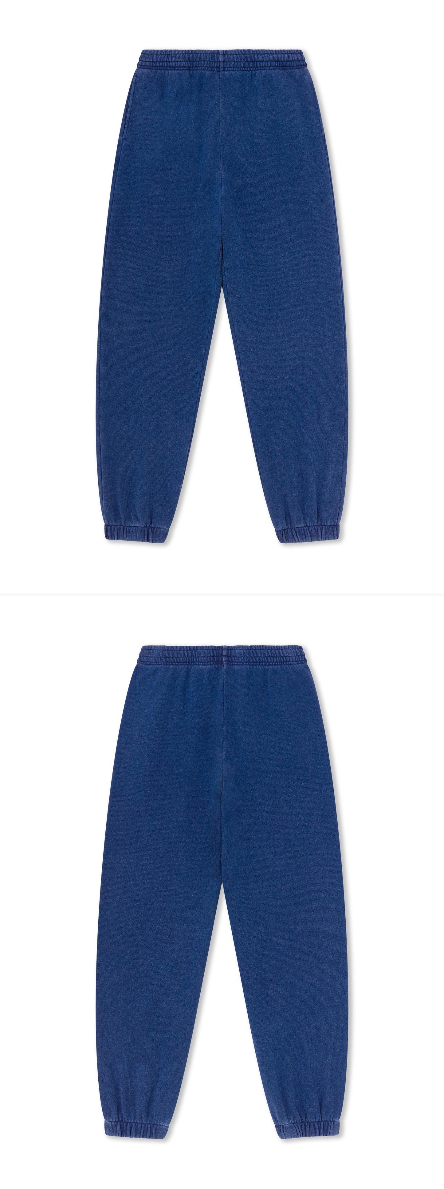 BLUE_JOGGERS - Flat Lay - 2 x Shots - Front + Back