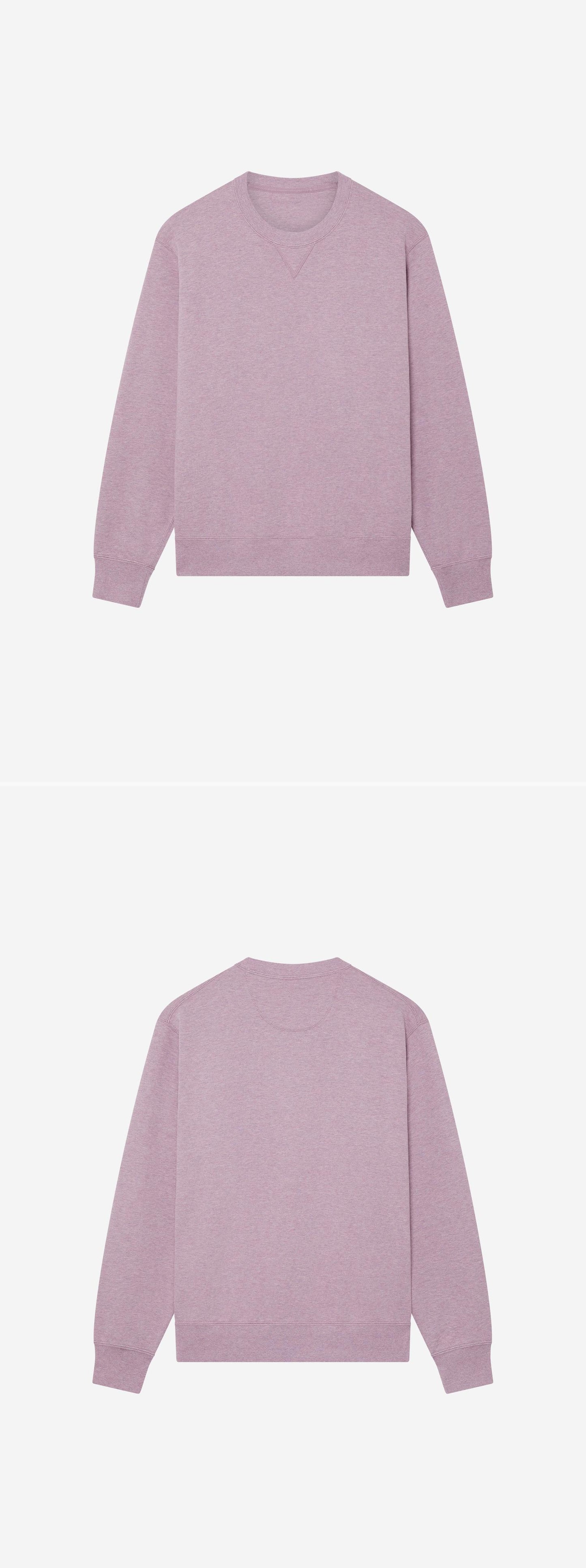 PURPLE_SWEATSHIRT - Hanging - 2 x Shots - Front + Back
