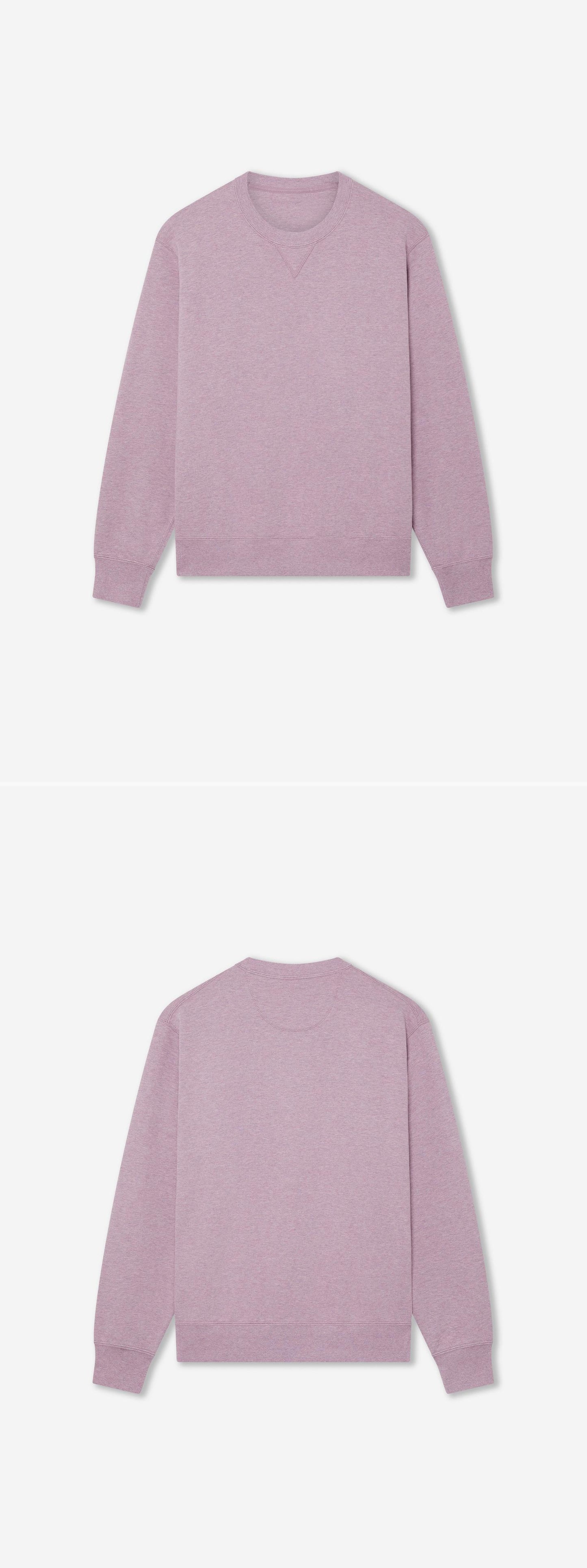 PURPLE_SWEATSHIRT - Hanging - 2 x Shots - Front + Back