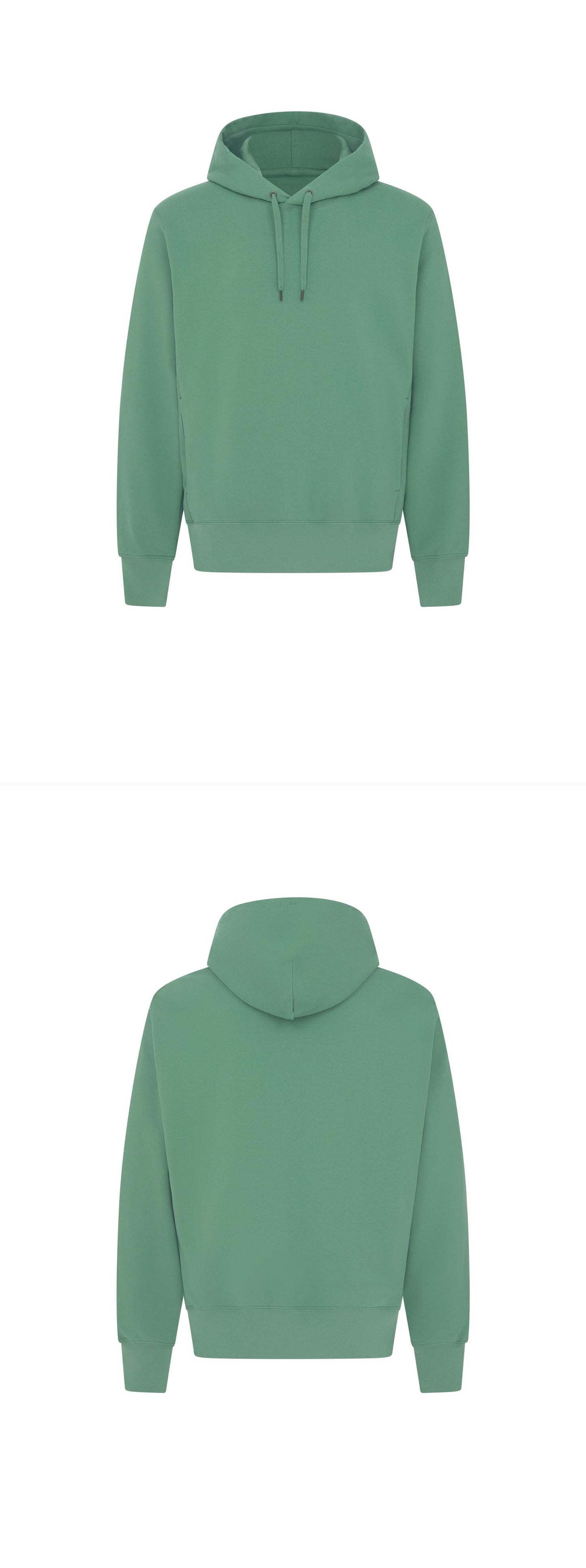 GREEN_HOODIE - Mannequin - 2 x Shots - Front + Back
