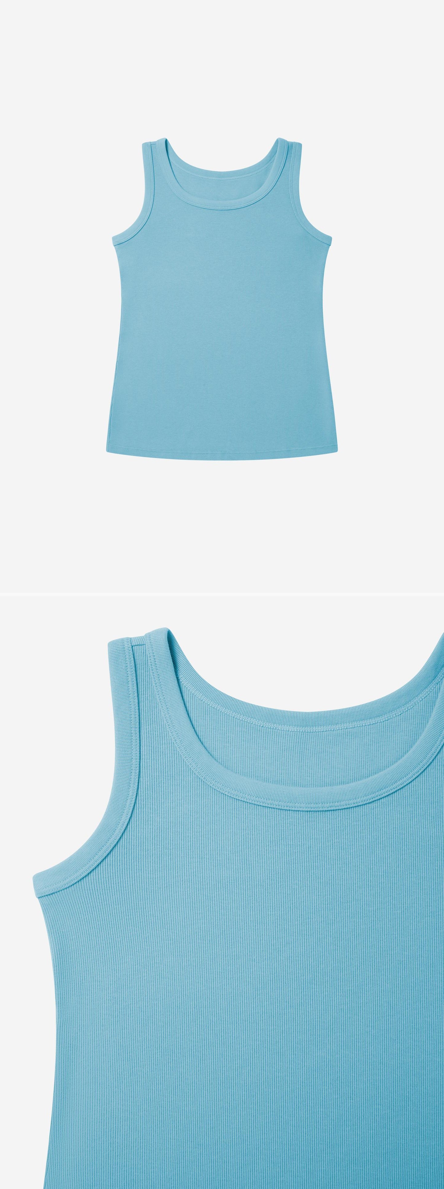 TURQUOISE_VEST - Flat Lay - 2 x Shots - Front + Detail A