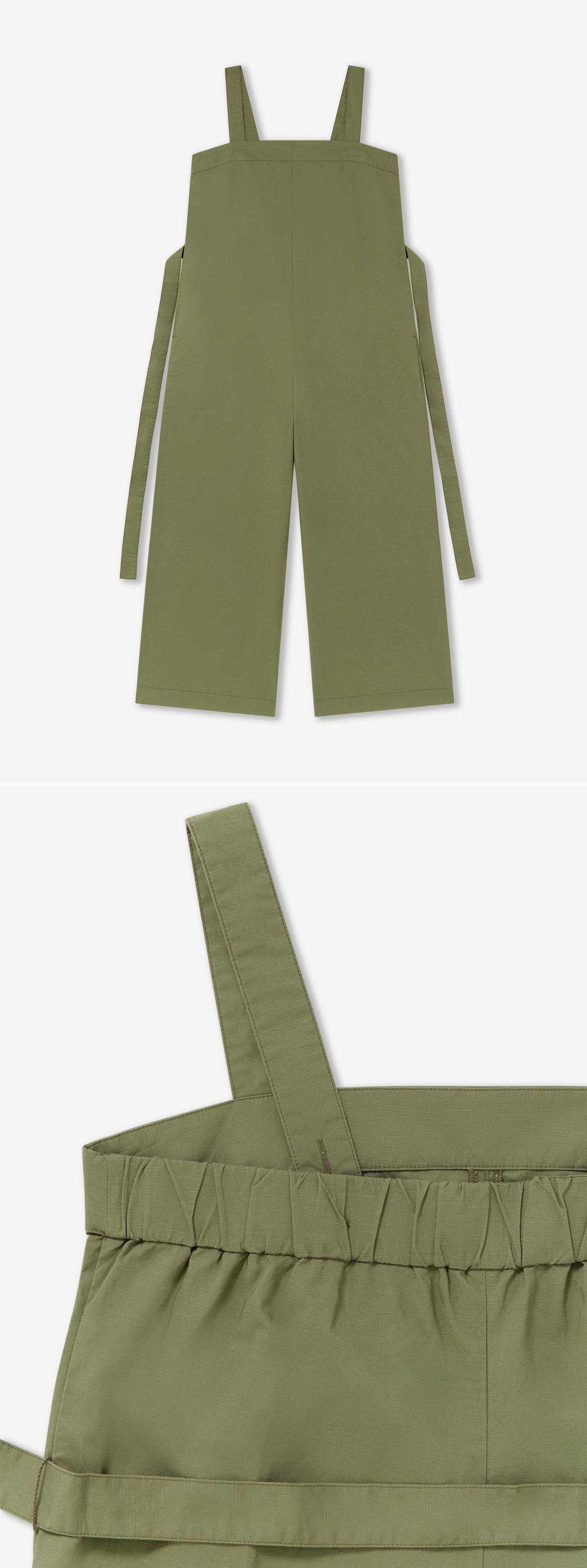 GREEN_JUMPSUIT - Flat Lay - 2 x Shots - Front + Detail A