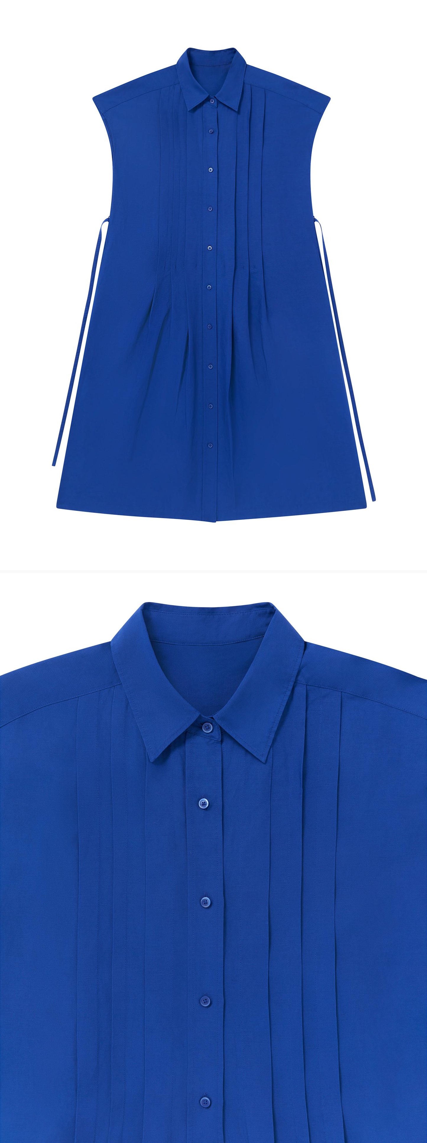 BLUE_DRESS - Flat Lay - 2 x Shots - Front + Detail A