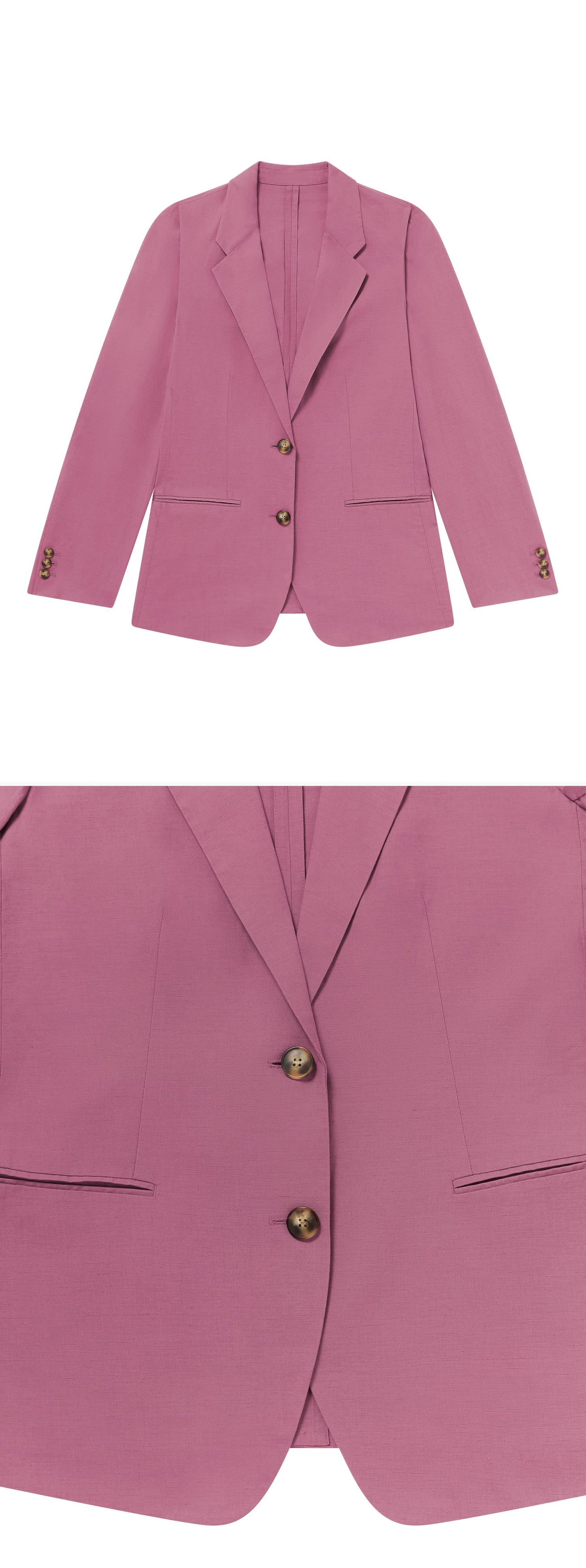 PINK_BLAZER - Flat Lay - 2 x Shots - Front + Detail A