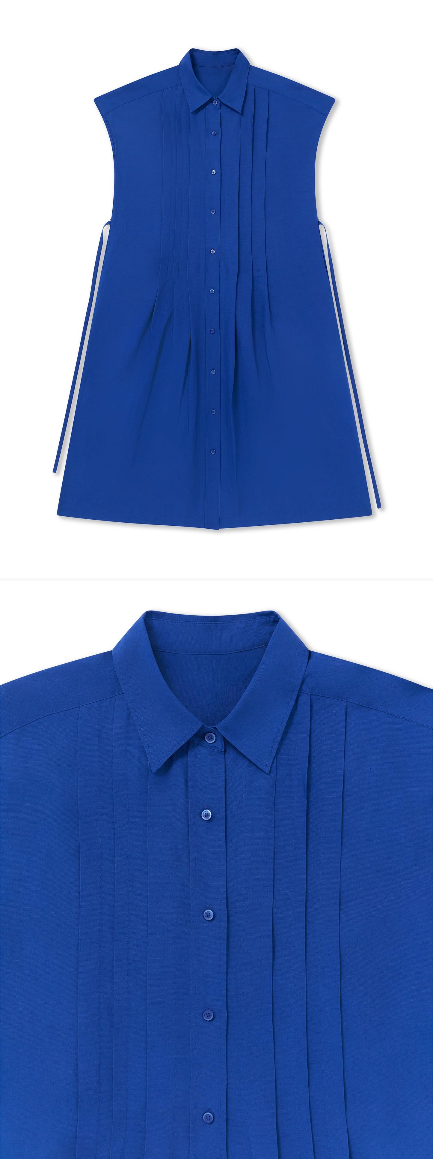 BLUE_DRESS - Flat Lay - 2 x Shots - Front + Detail A