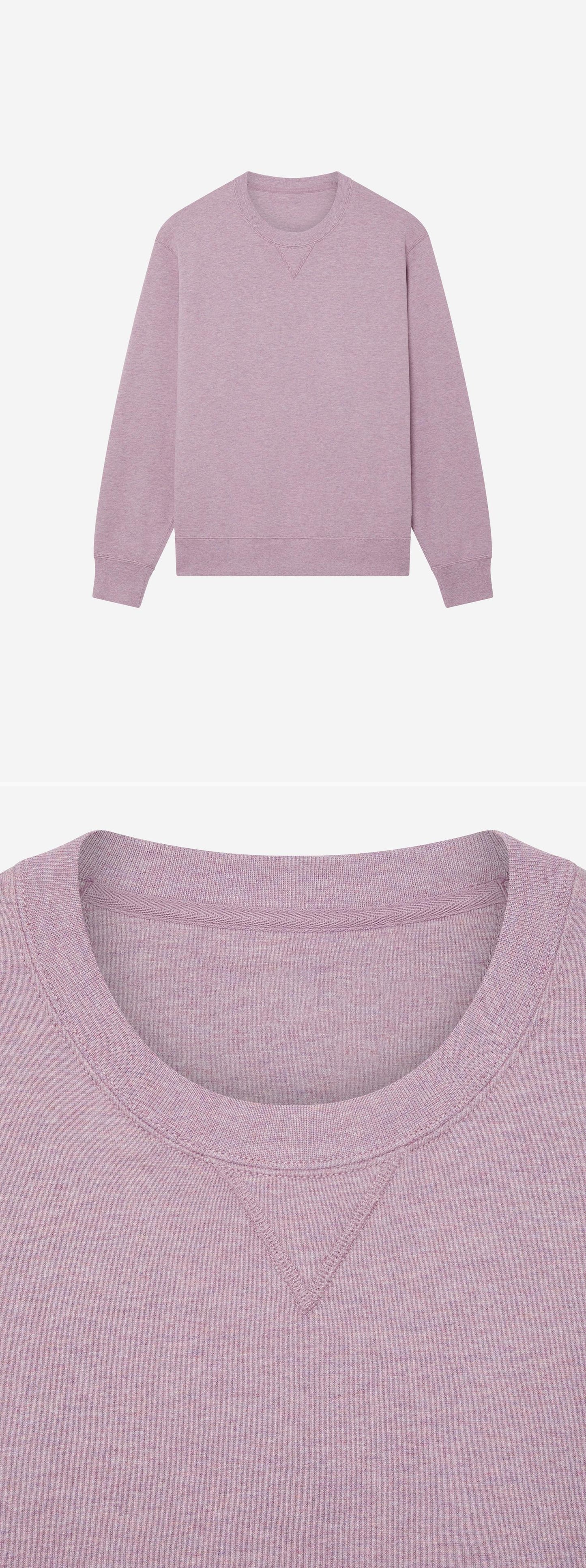 PURPLE_SWEATSHIRT - Hanging - 2 x Shots - Front + Detail A