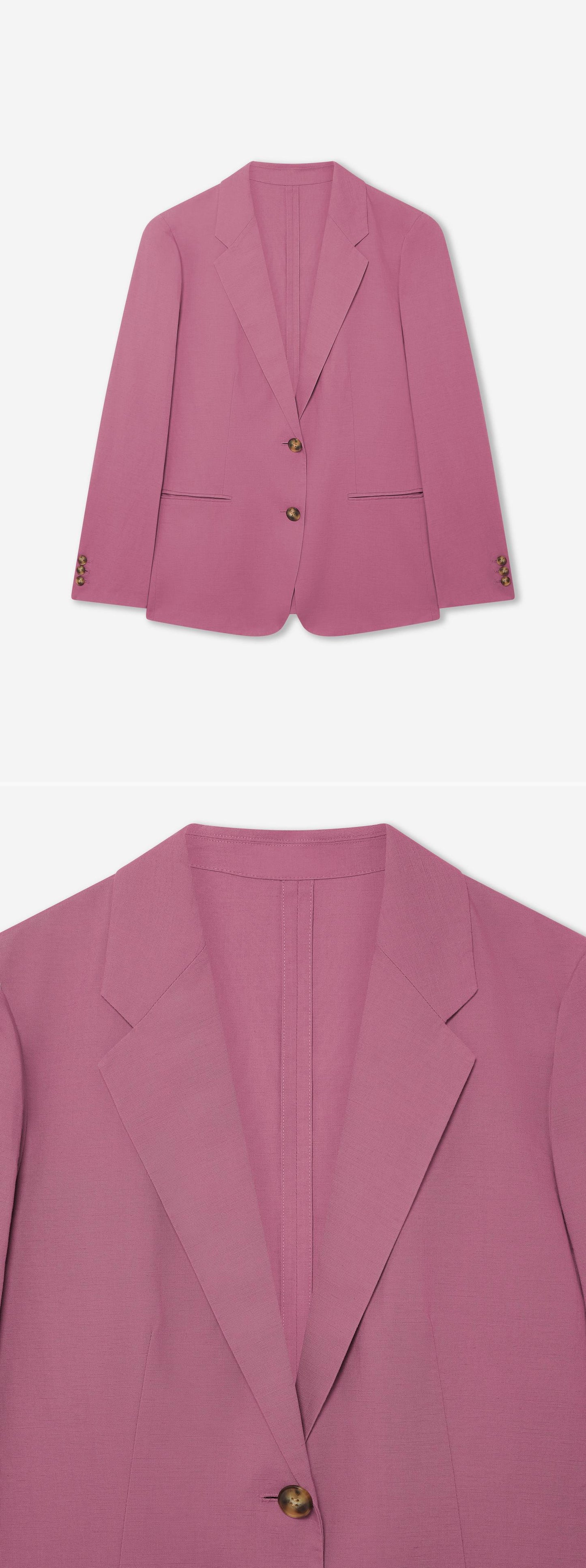 PINK_BLAZER - Hanging - 2 x Shots - Front + Detail A