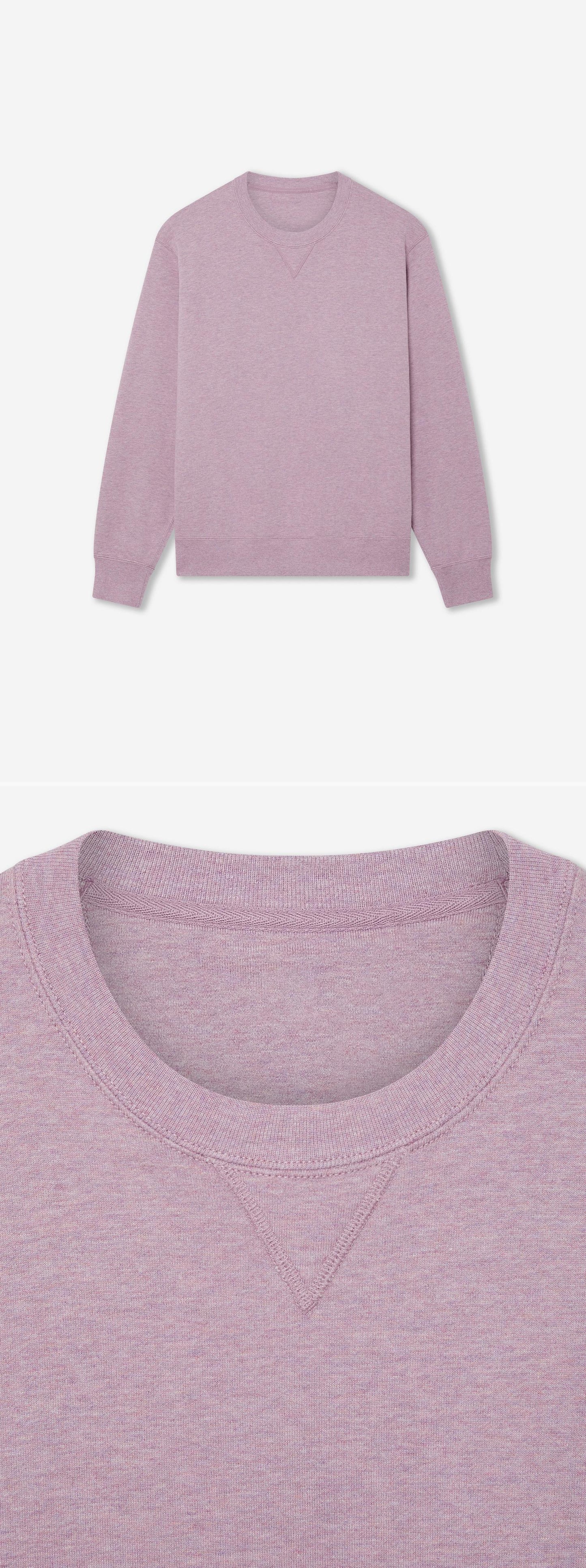 PURPLE_SWEATSHIRT - Hanging - 2 x Shots - Front + Detail A