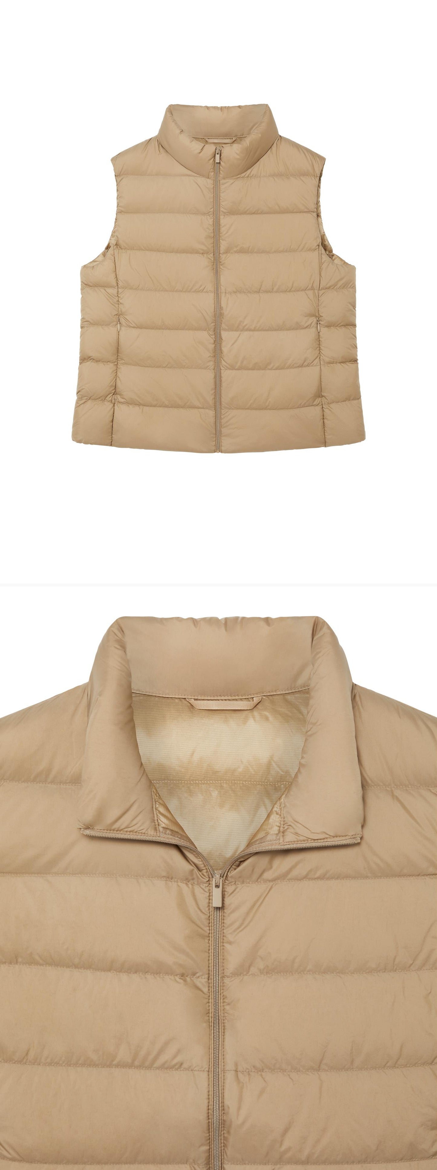 BEIGE_GILLET - Hanging - 2 x Shots - Front + Detail A