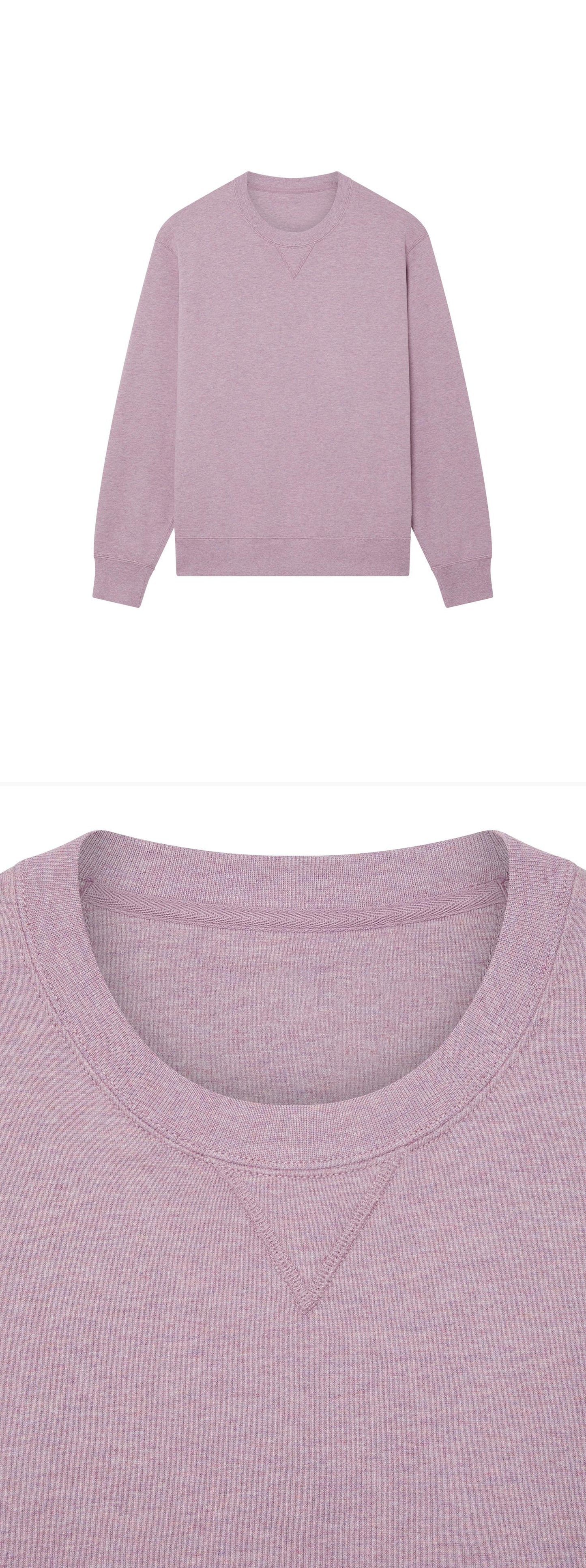 PURPLE_SWEATSHIRT - Hanging - 2 x Shots - Front + Detail A