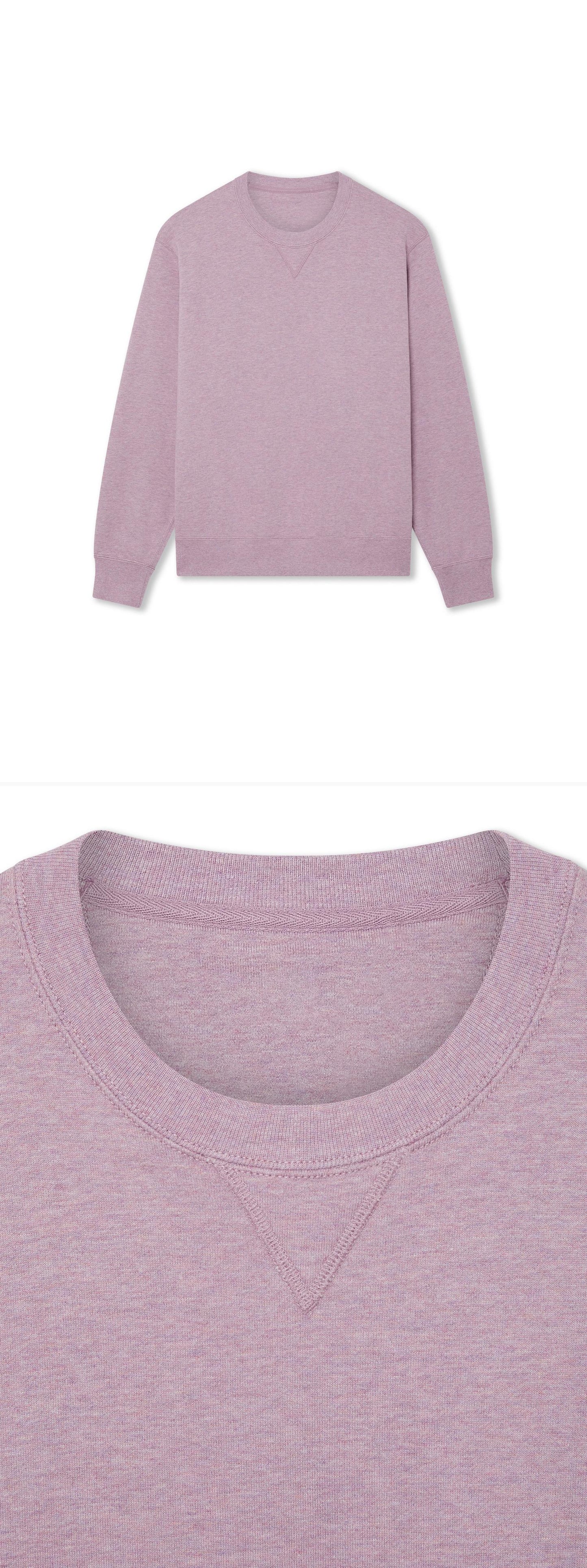 PURPLE_SWEATSHIRT - Hanging - 2 x Shots - Front + Detail A