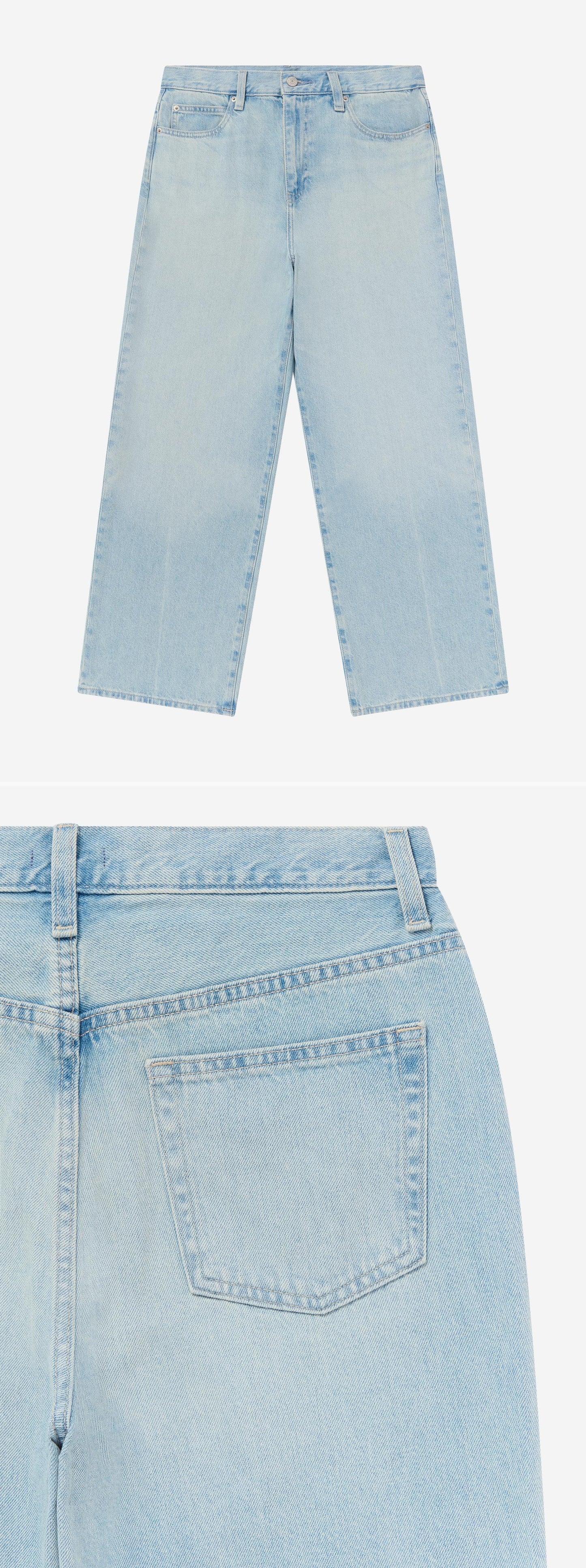 DENIM_JEANS - Flat Lay - 2 x Shots - Front + Detail B