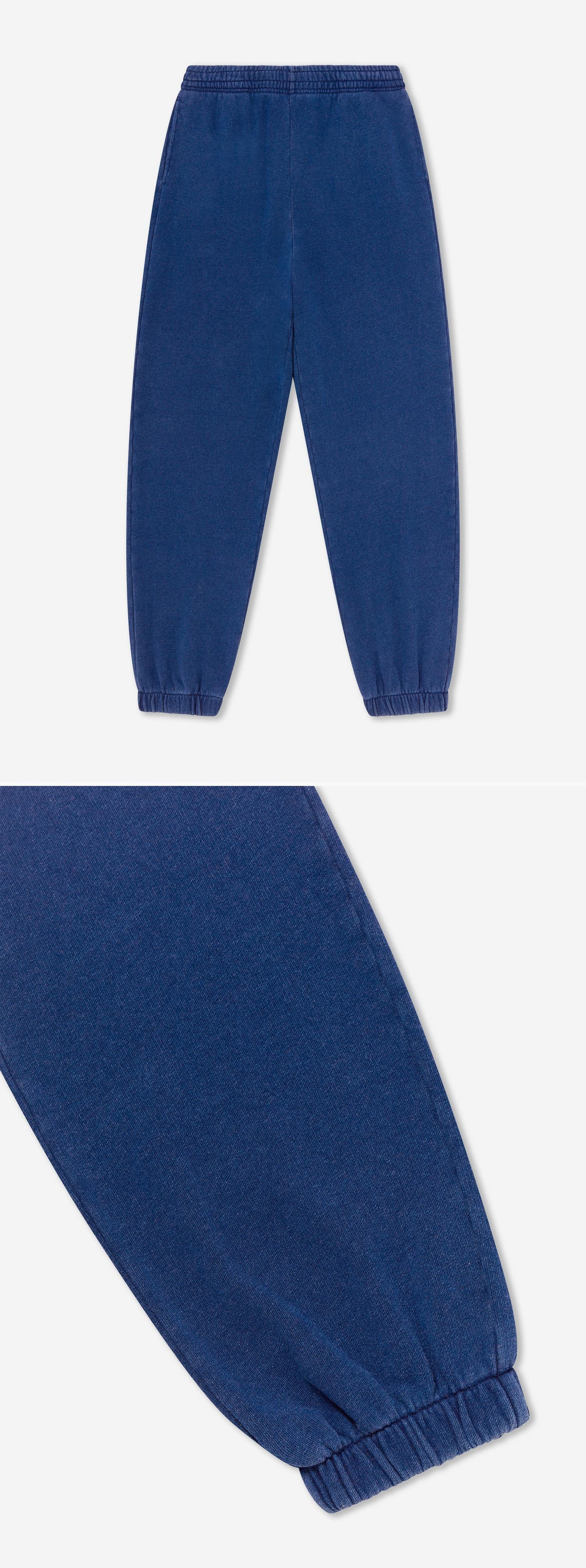BLUE_JOGGERS - Flat Lay - 2 x Shots - Front + Detail B