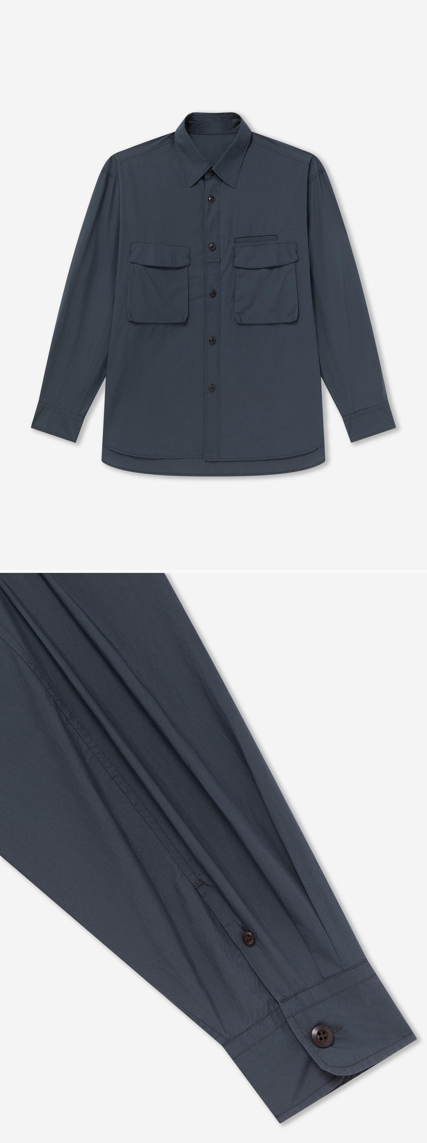 POCKET_SHIRT - Flat Lay - 2 x Shots - Front + Detail B