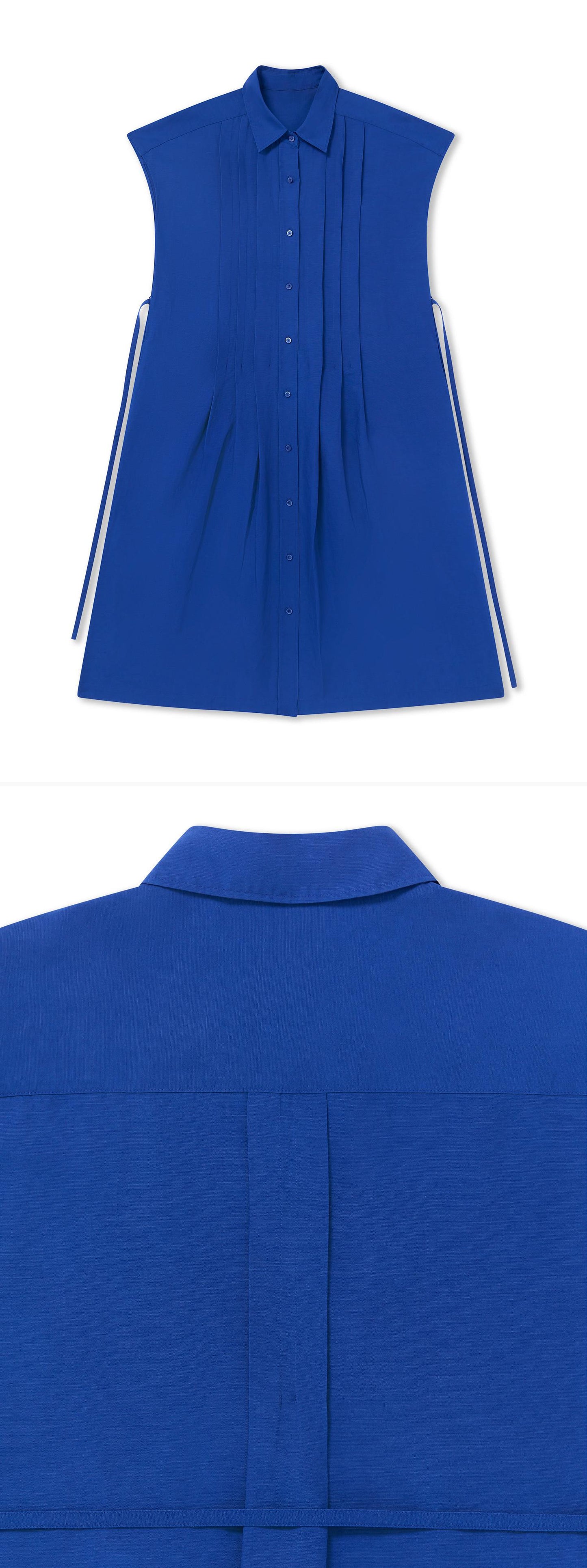 BLUE_DRESS - Flat Lay - 2 x Shots - Front + Detail B