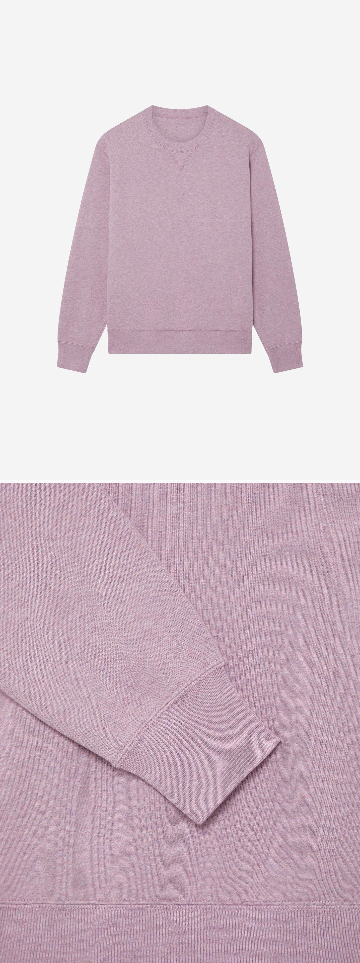 PURPLE_SWEATSHIRT - Hanging - 2 x Shots - Front + Detail B