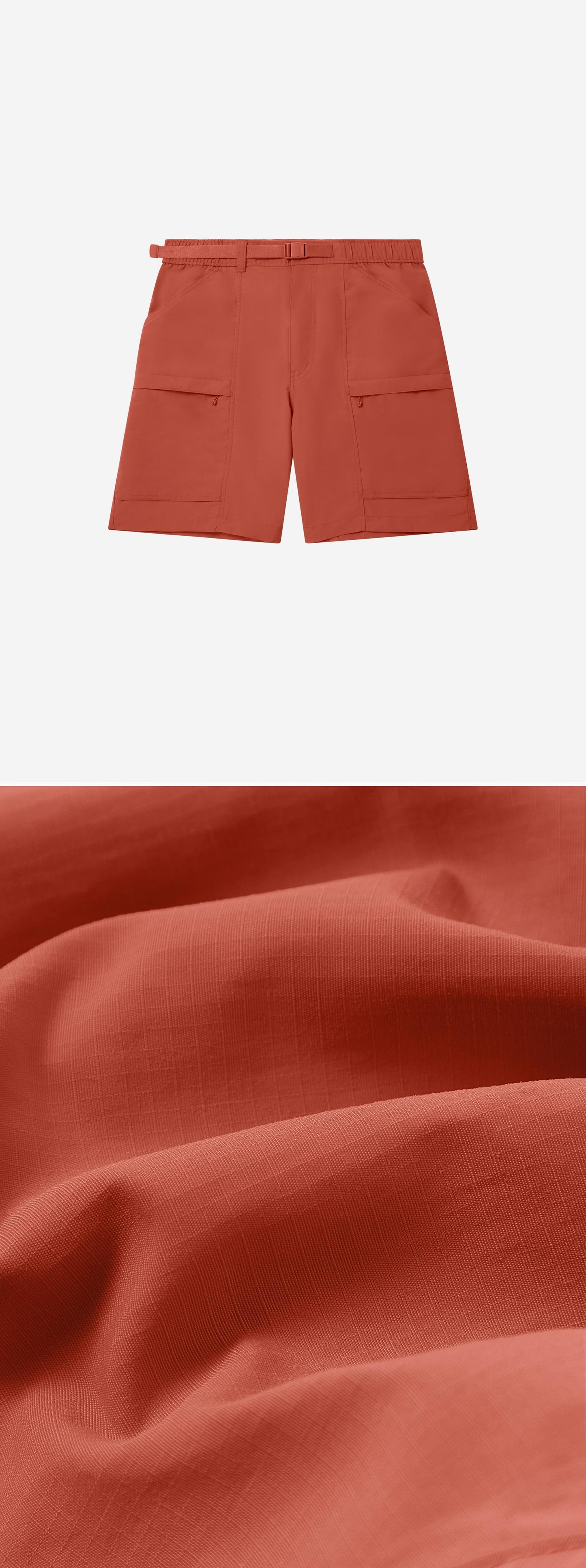 ORANGE_SHORT - Flat Lay - 2 x Shots - Front + Detail C