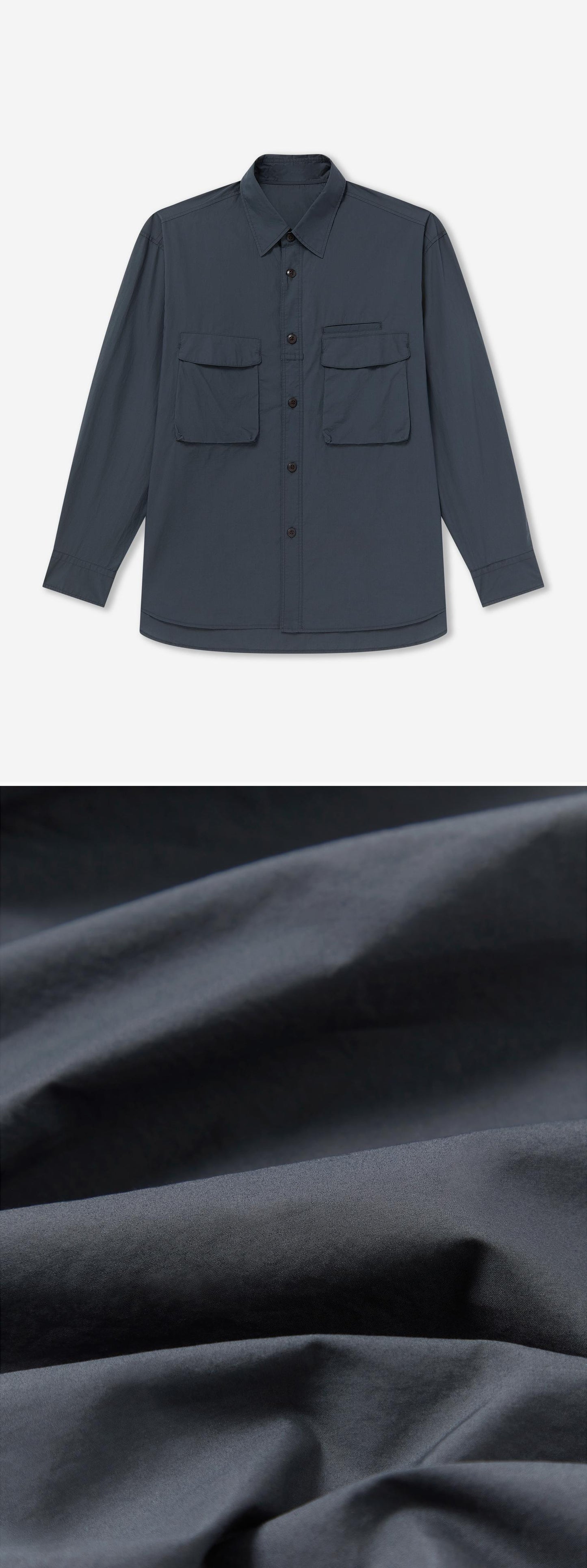 POCKET_SHIRT - Flat Lay - 2 x Shots - Front + Detail C
