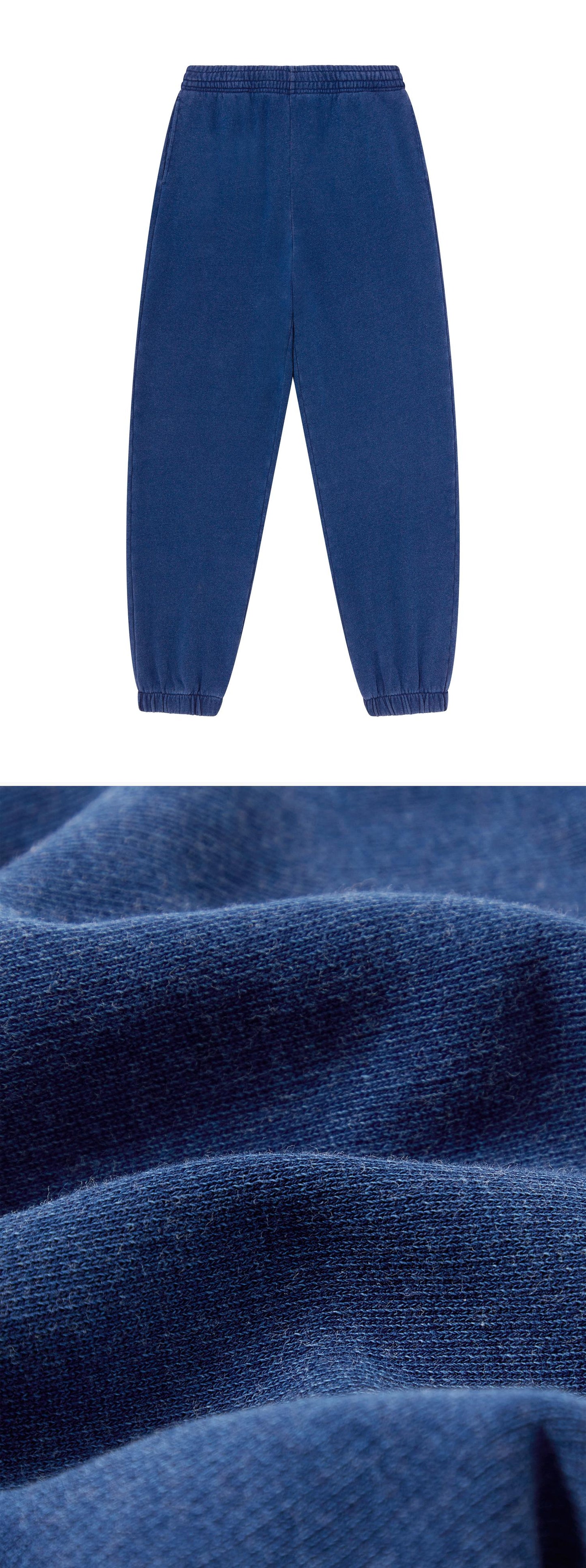 BLUE_JOGGERS - Flat Lay - 2 x Shots - Front + Detail C