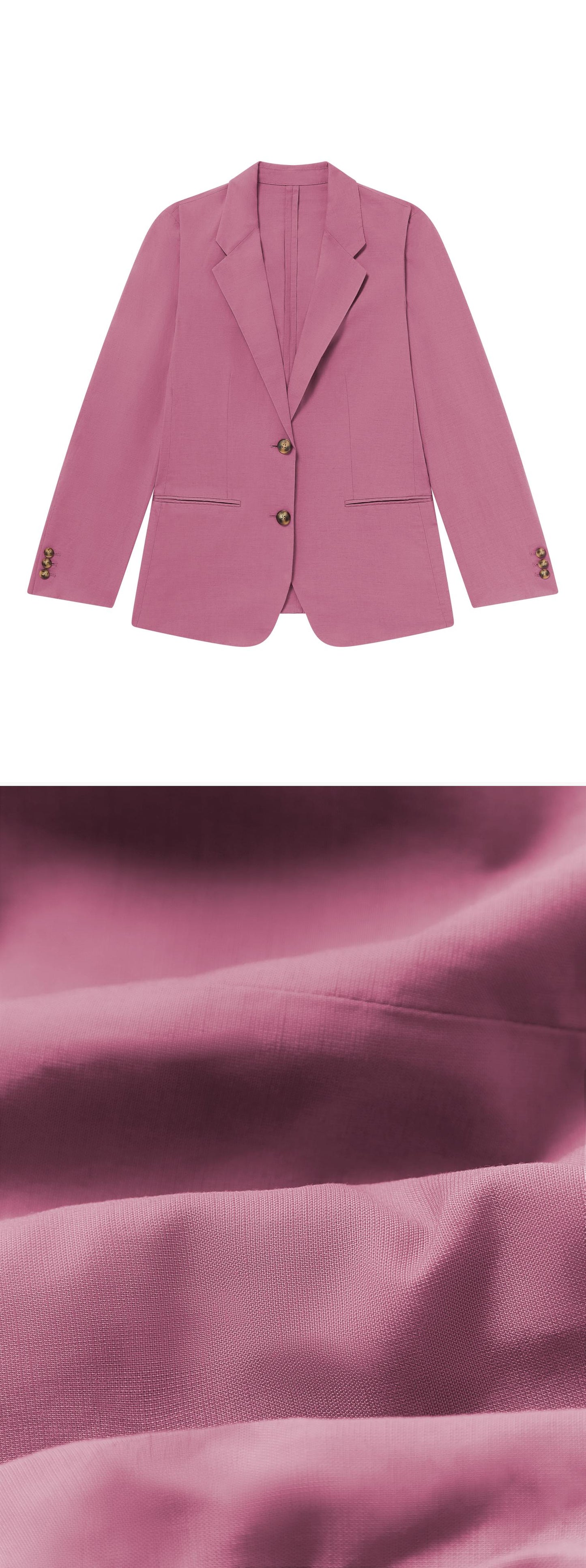 PINK_BLAZER - Flat Lay - 2 x Shots - Front + Detail C