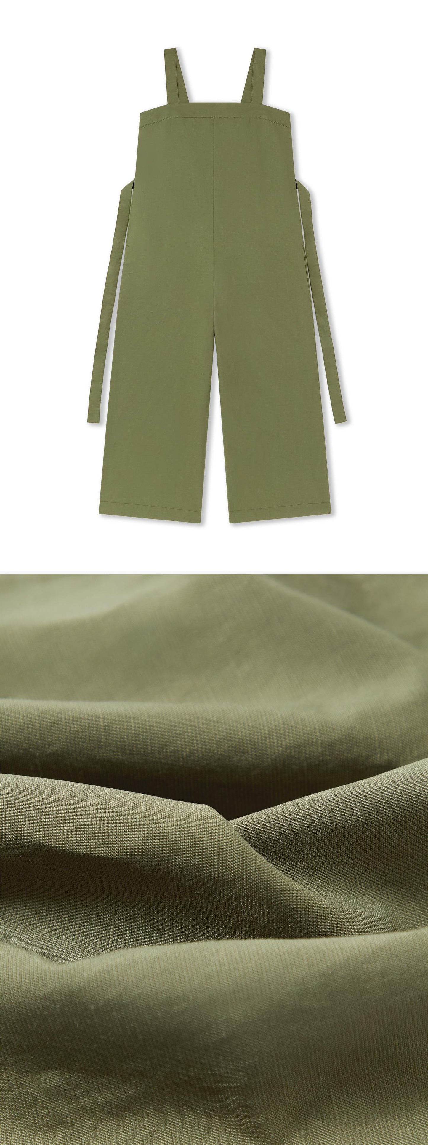 GREEN_JUMPSUIT - Flat Lay - 2 x Shots - Front + Detail C