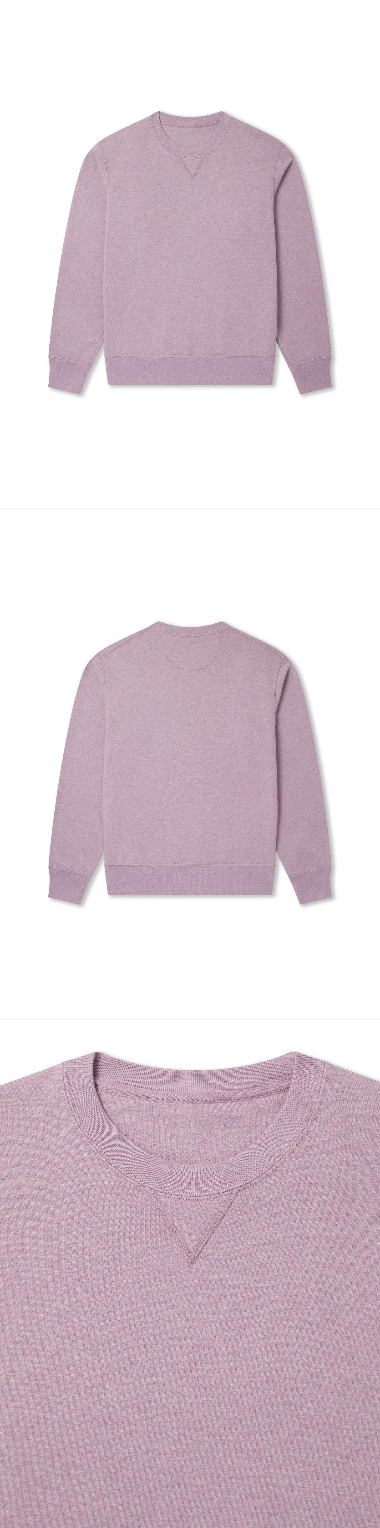 PURPLE_SWEATSHIRT - Flat Lay - 3 x Shots - Front + Back + Detail A