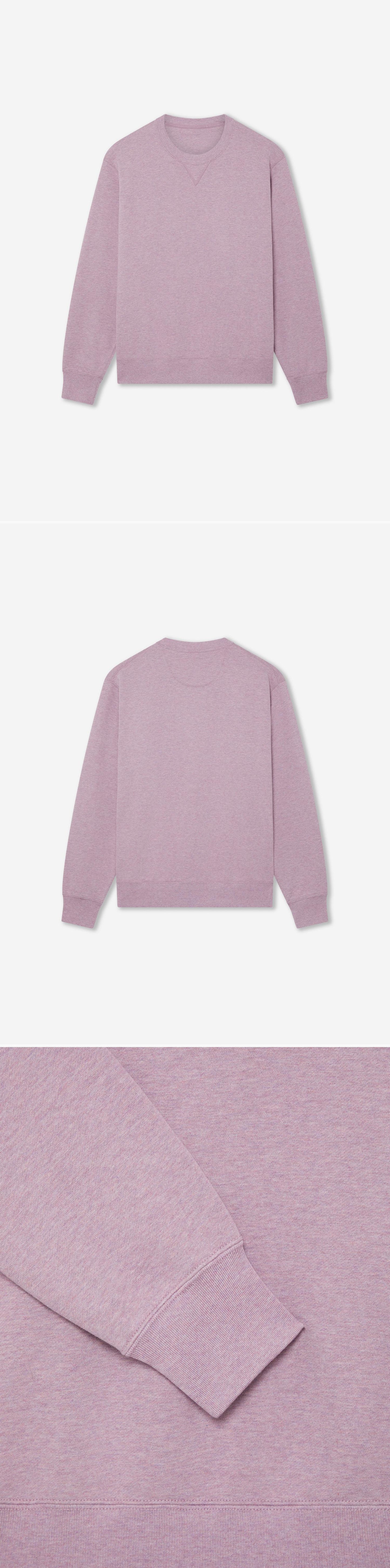 PURPLE_SWEATSHIRT - Hanging - 3 x Shots - Front + Back + Detail B