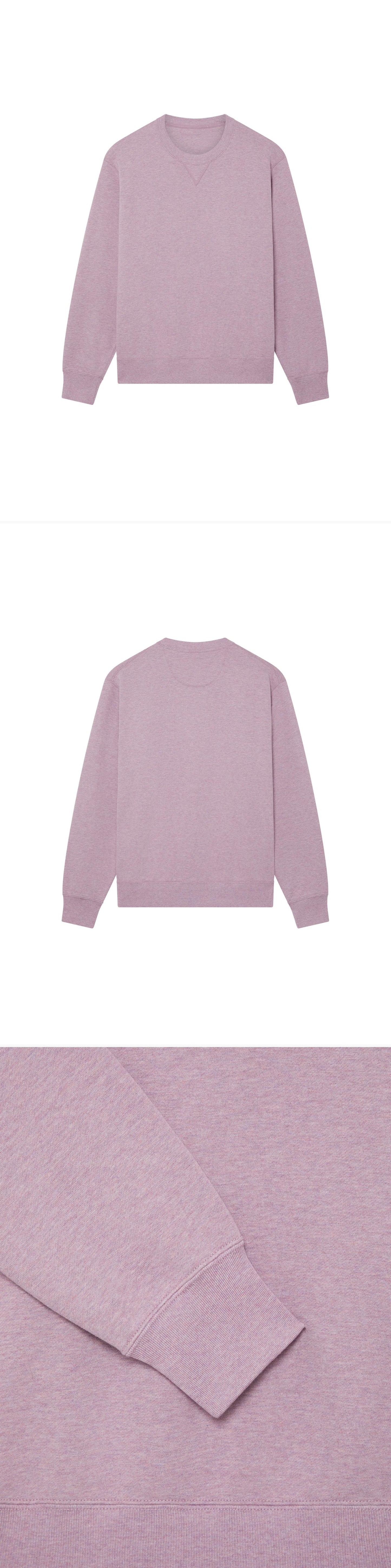 PURPLE_SWEATSHIRT - Hanging - 3 x Shots - Front + Back + Detail B