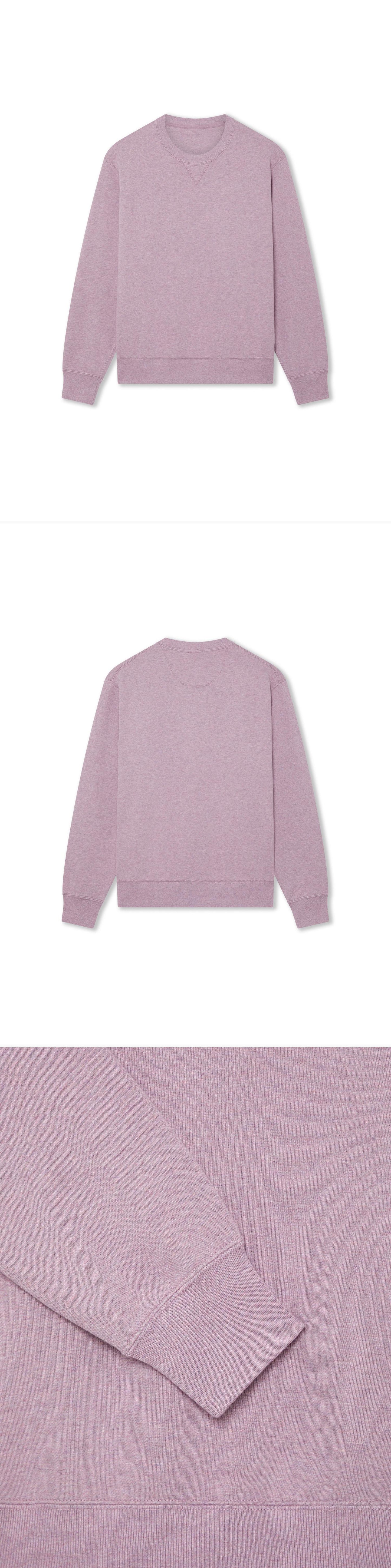 PURPLE_SWEATSHIRT - Hanging - 3 x Shots - Front + Back + Detail B