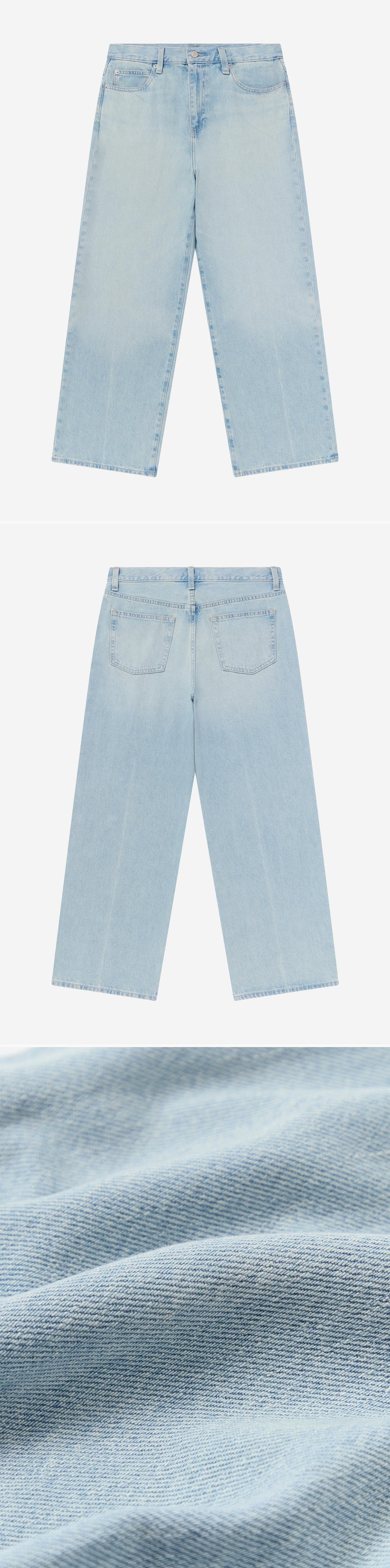 DENIM_JEANS - Flat Lay - 3 x Shots - Front + Back + Detail C