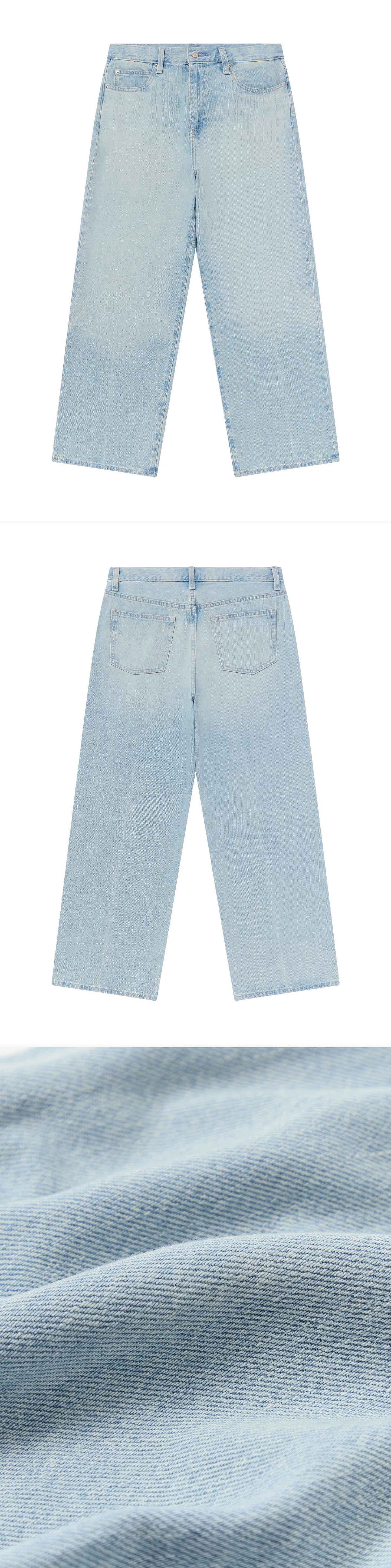 DENIM_JEANS - Flat Lay - 3 x Shots - Front + Back + Detail C