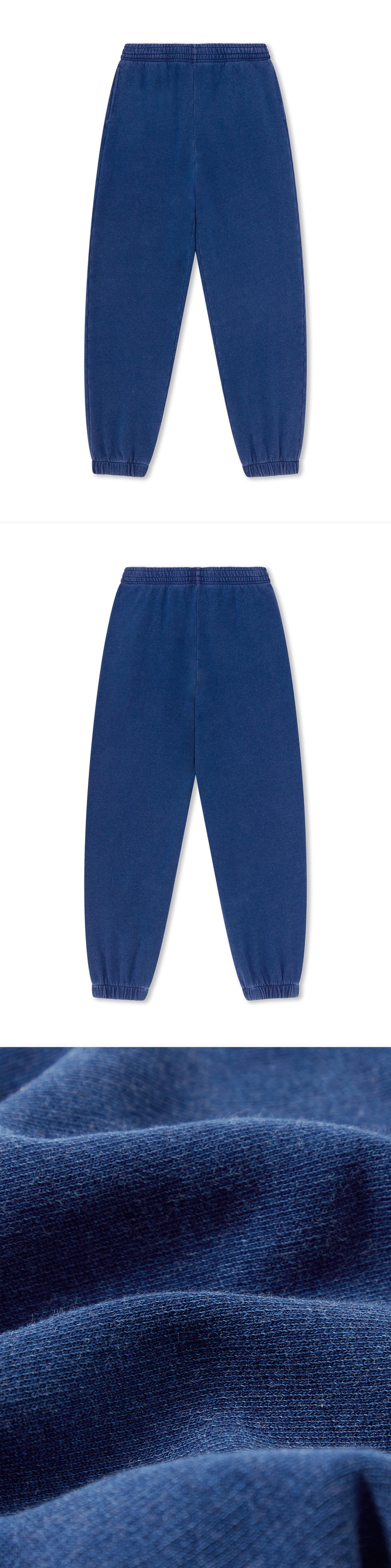 BLUE_JOGGERS - Flat Lay - 3 x Shots - Front + Back + Detail C