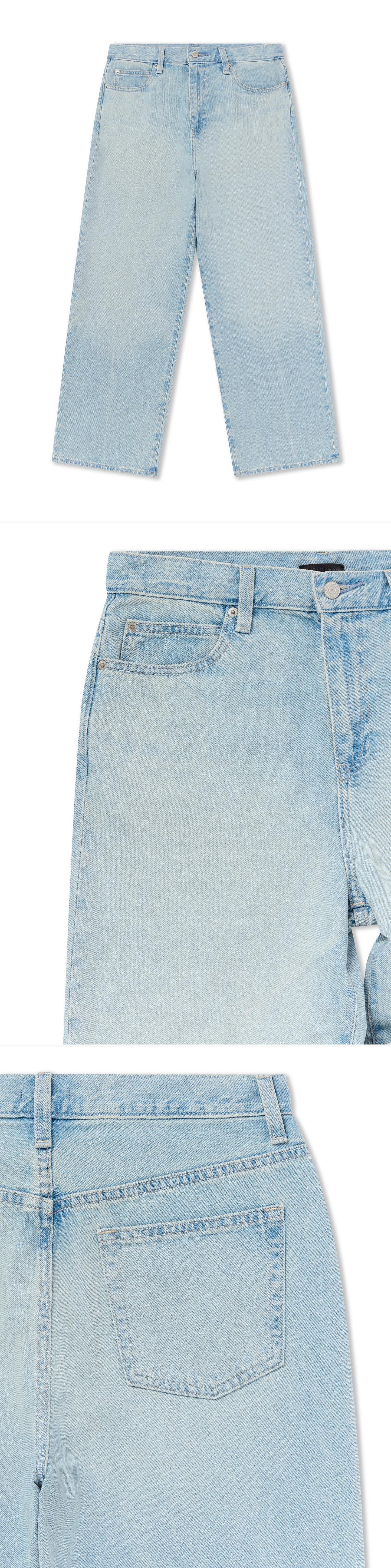 DENIM_JEANS - Flat Lay - 3 x Shots - Front + Detail A + Detail B