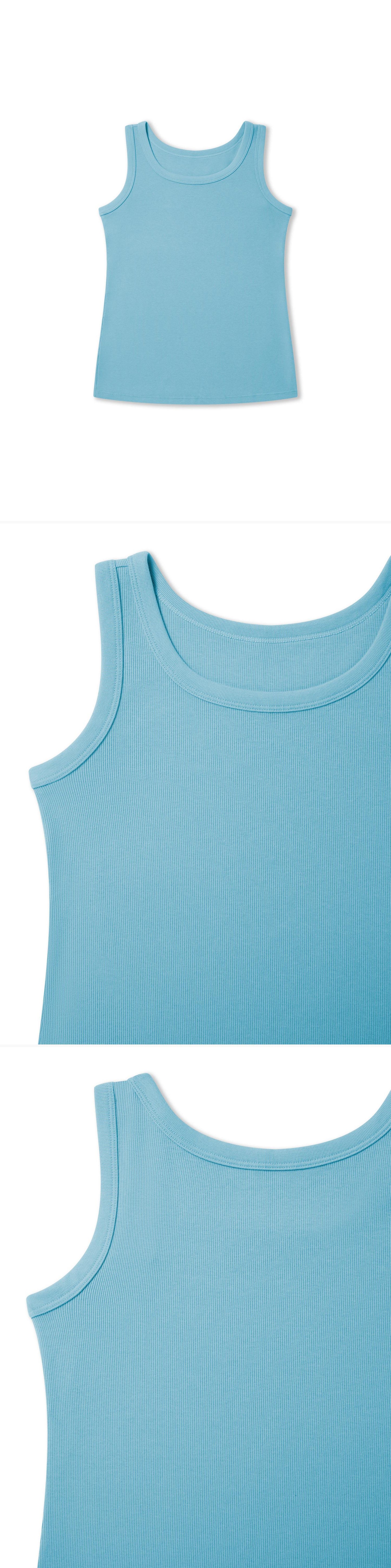 TURQUOISE_VEST - Flat Lay - 3 x Shots - Front + Detail A + Detail B