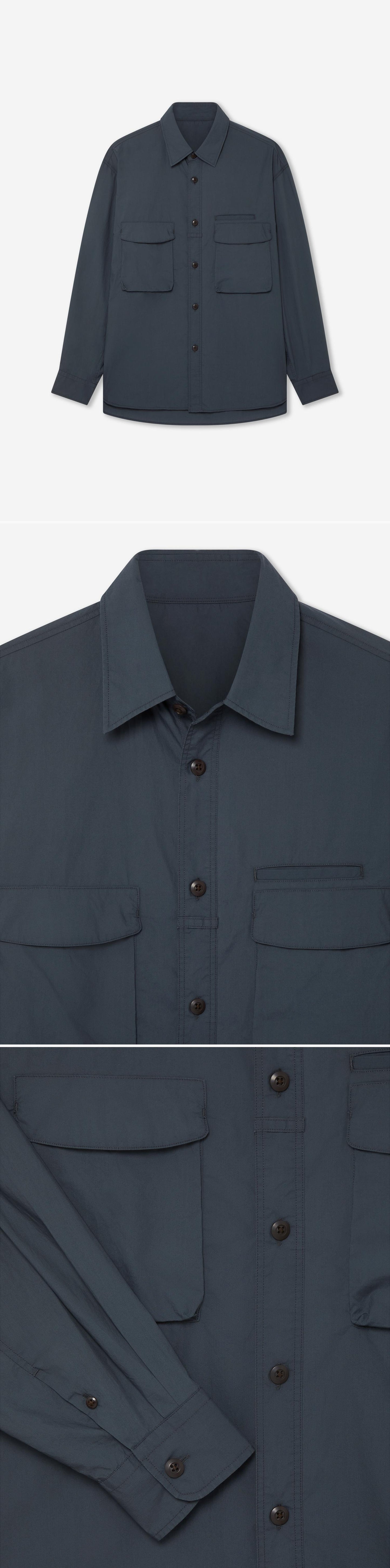 POCKET_SHIRT - Hanging - 3 x Shots - Front + Detail A + Detail B
