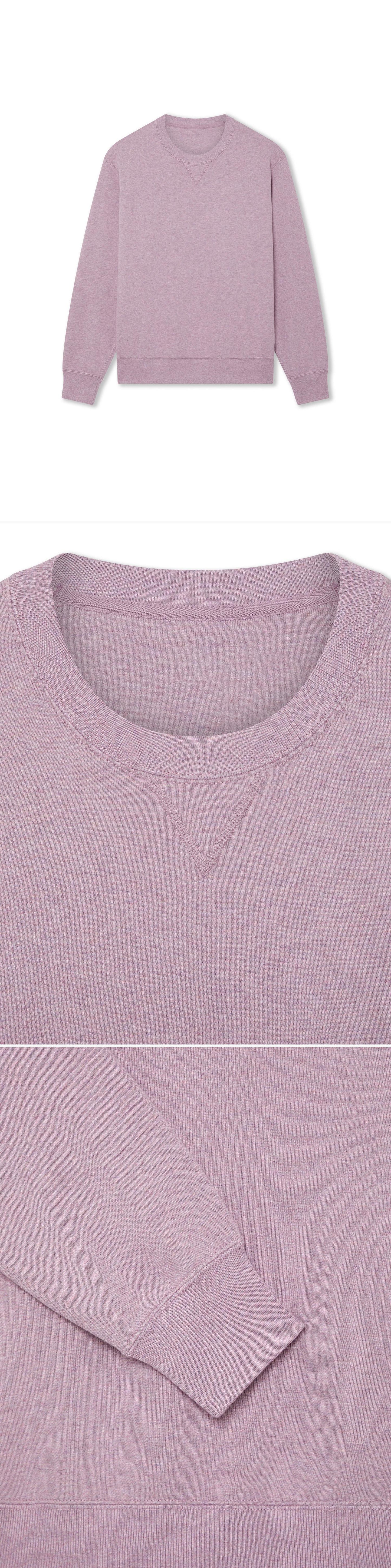 PURPLE_SWEATSHIRT - Hanging - 3 x Shots - Front + Detail A + Detail B