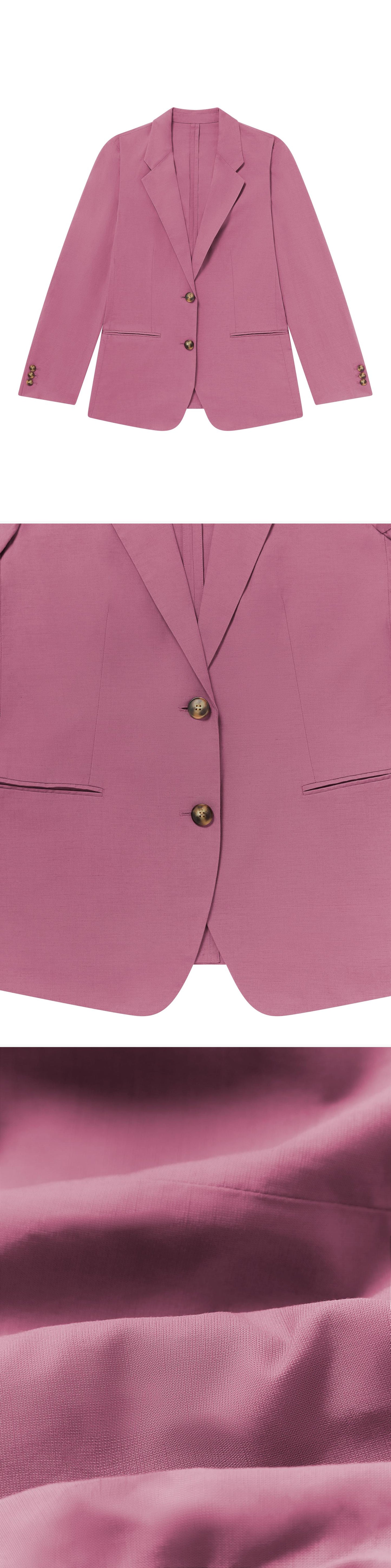PINK_BLAZER - Flat Lay - 3 x Shots - Front + Detail A + Detail C