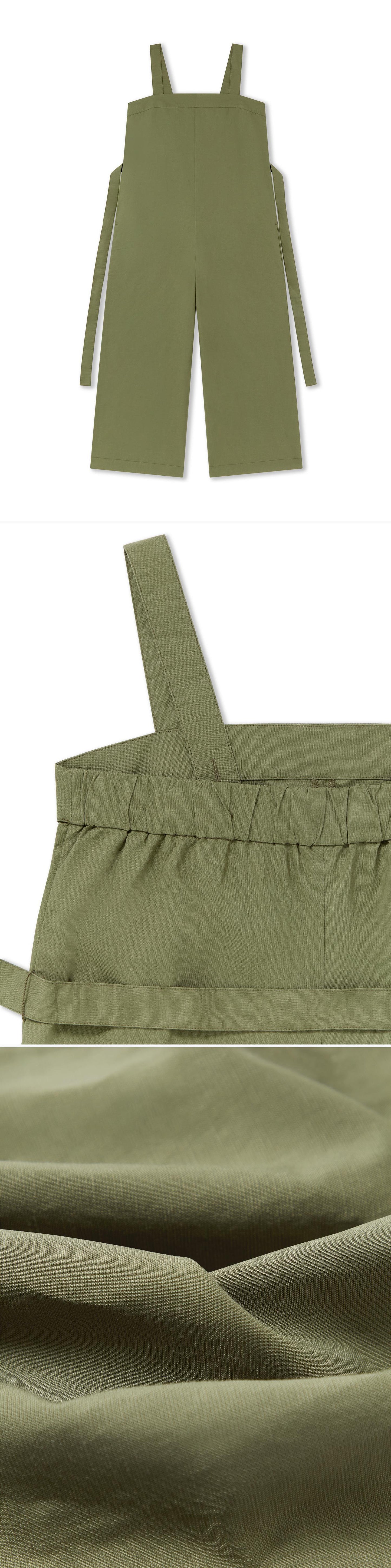GREEN_JUMPSUIT - Flat Lay - 3 x Shots - Front + Detail A + Detail C