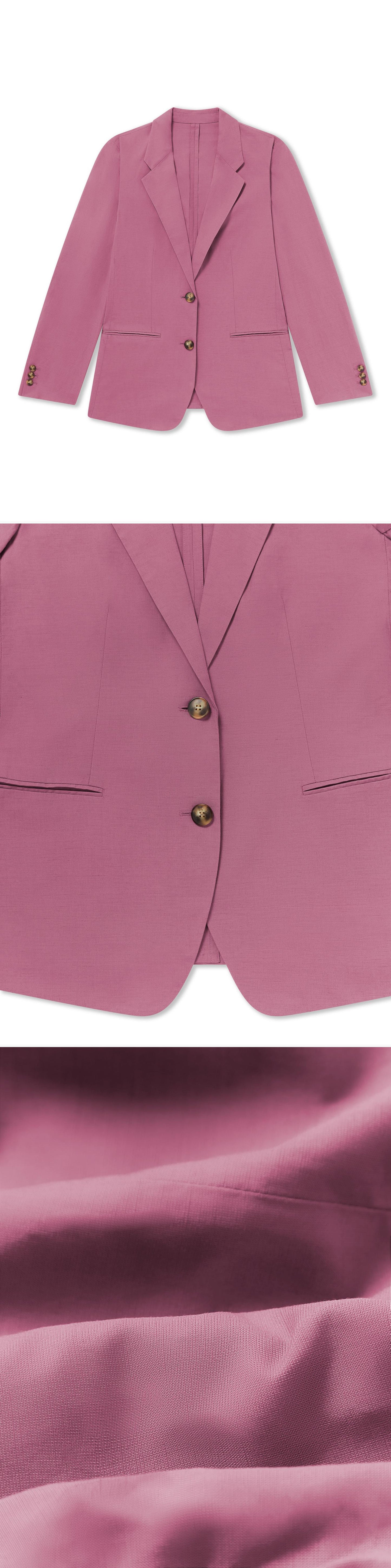 PINK_BLAZER - Flat Lay - 3 x Shots - Front + Detail A + Detail C