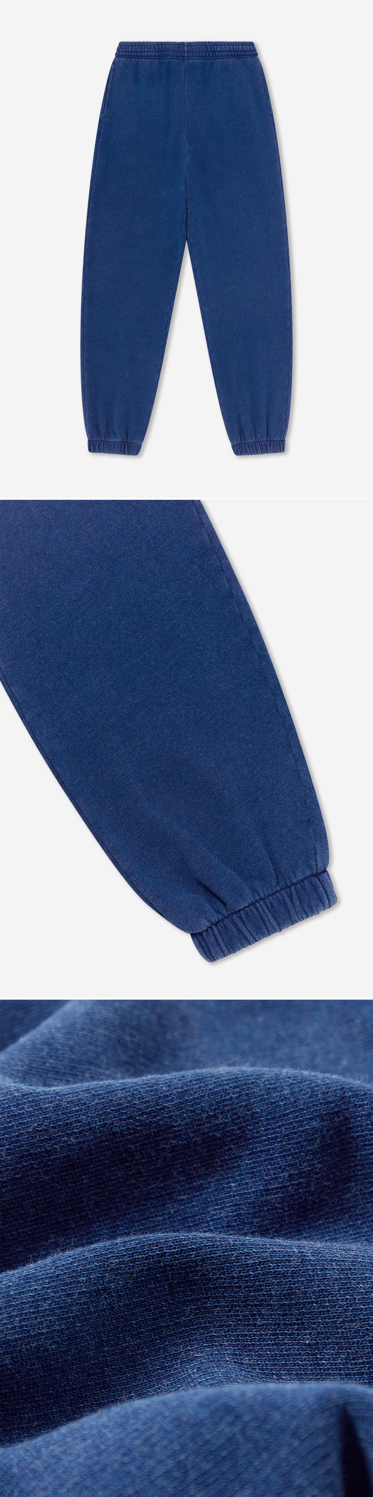 BLUE_JOGGERS - Flat Lay - 3 x Shots - Front + Detail B + Detail C